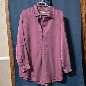 Soft Surroundings Mauve Button-Up Shirt